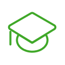 outline of graduation cap